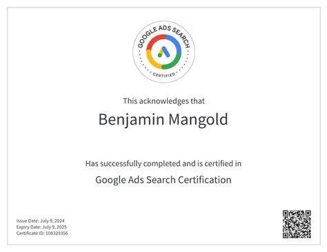 Google ads certification